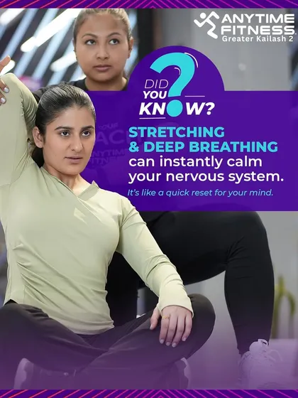 Another reminder of the power of stretching and deep breathing to reset your mind and body.