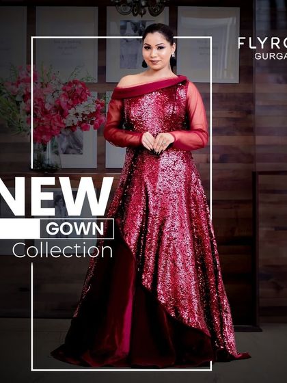 My new gown collection has arrived. This sparkling red gown is perfect for making a grand entrance at any party or reception.