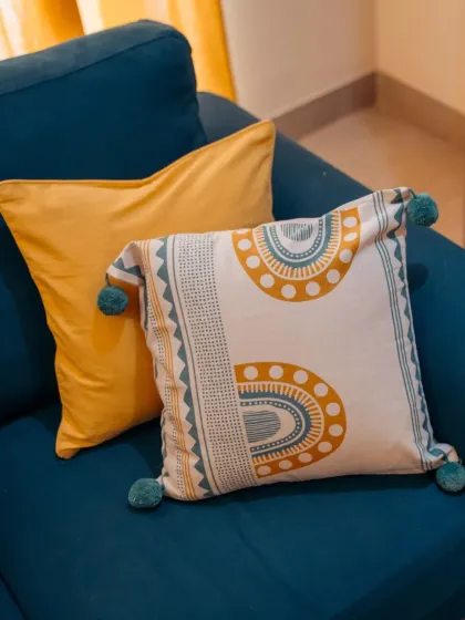 The Yellow Dwelling - Custom Soft Furnishings Finishing Touches: Cushions, Throws & Sofa Covers photo 5