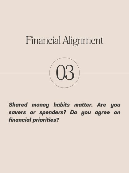 Shared money habits are crucial for a harmonious life together. This guide prompts a conversation about whether you are savers or spenders and if you agree on financial priorities.