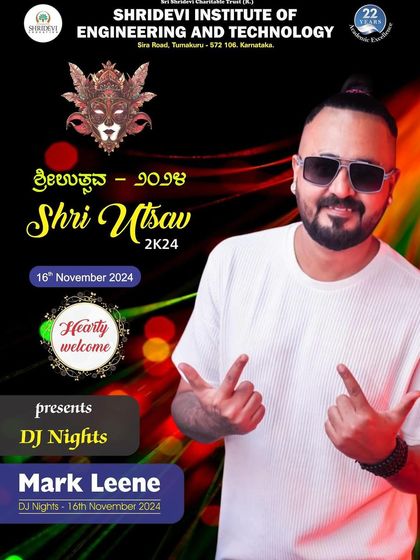 I was the headlining DJ for the Shri Utsav 2K24 fest at Shridevi Institute of Engineering and Technology. College gigs are always massive.