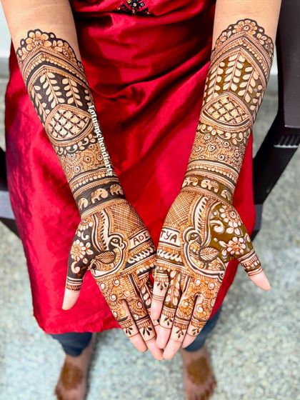 Lotus Mehendi Arts - Bridal & Occasion Mehendi Elaborate Bridal Designs photo 57