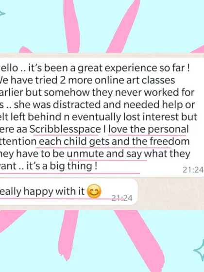 We are so grateful for the trust parents place in us. This message highlights what we strive for in every class: giving each child the personal attention and freedom they need to feel confident, heard, and happy to create.