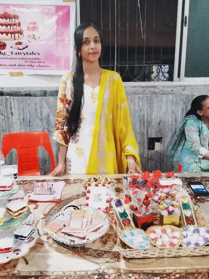 This is me at one of my exhibition stalls. Being a home baker means I get to connect with you directly and share the desserts I make with so much love.