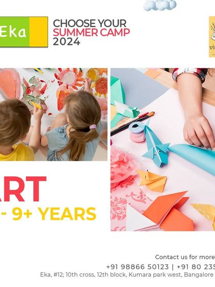 Let creativity bloom in our Art and Craft camp. Guided by Vidyaakruthi, children explore painting, origami, and other crafts to express their unique vision.