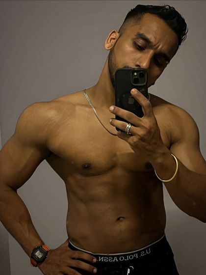 Checking in on my current condition. Self-assessment is a key part of the fitness journey, allowing me to adjust my diet and training to stay on track with my goals.