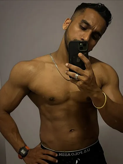 Checking in on my current condition. Self-assessment is a key part of the fitness journey, allowing me to adjust my diet and training to stay on track with my goals.