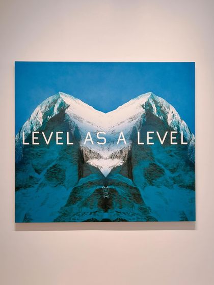 An Ed Ruscha piece from his exhibition at the NMACC in Mumbai. His pop art style and clever use of text always make for thought provoking content.