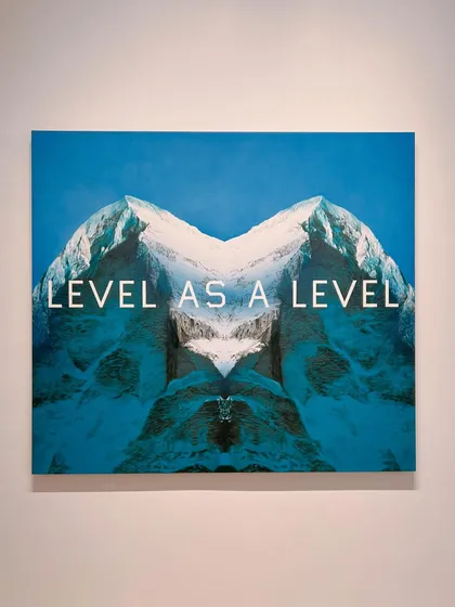 An Ed Ruscha piece from his exhibition at the NMACC in Mumbai. His pop art style and clever use of text always make for thought provoking content.