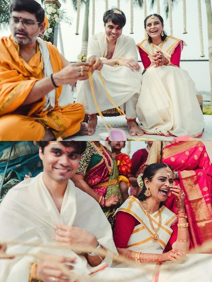 A continuation of the ceremony's story, focusing on the couple's interactions and the involvement of their loved ones.