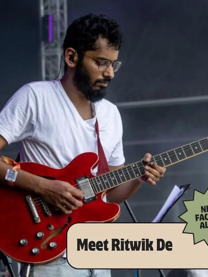 Meet Ritwik De, a talented multi-instrumentalist, composer, and producer who teaches our guitar and piano courses.