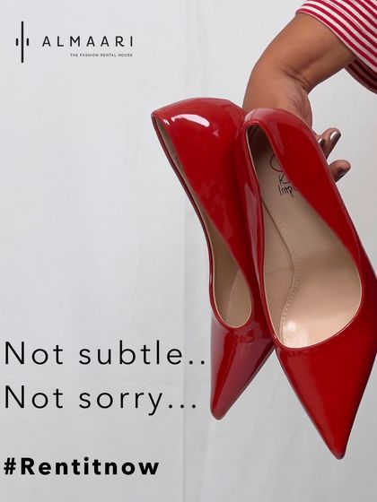 Not subtle, not sorry. A pair of killer red heels can make any outfit. Why buy them when you can rent them for that one perfect night?