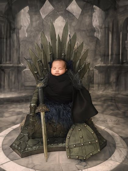A powerful portrait for a little princess. This Game of Thrones inspired shot shows that girls can rule the throne too.