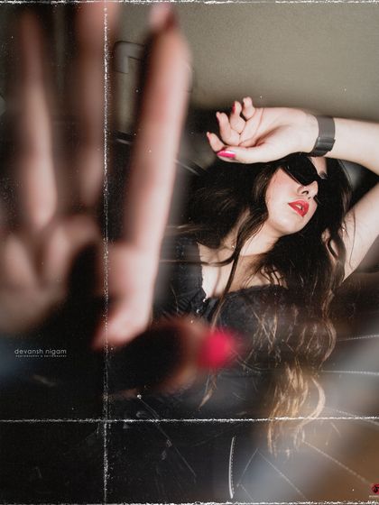 An artistic, blurry shot reaching towards the camera, adding a sense of drama and movement.