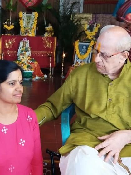 Another cherished moment with my Guru, Kittu Sir. His blessings are a constant source of guidance and inspiration in my life.