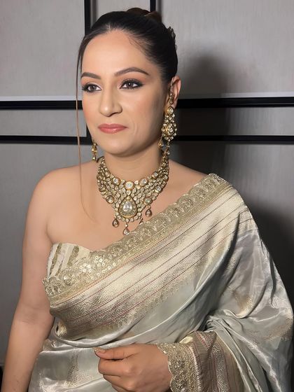 Another beautiful portrait of the client, her makeup looking soft and radiant.