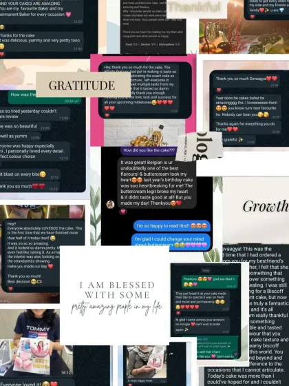 This is what it's all about. Reading your messages and seeing your happy faces makes every late night in the kitchen worth it. Thank you for trusting me with your special moments and for being a part of my journey.