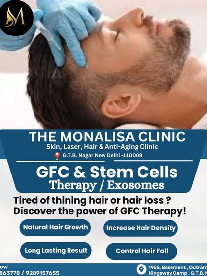 GFC and Stem Cell Therapy are powerful non-surgical solutions for thinning hair. They use your body's own healing mechanisms to promote natural hair growth and increase density.