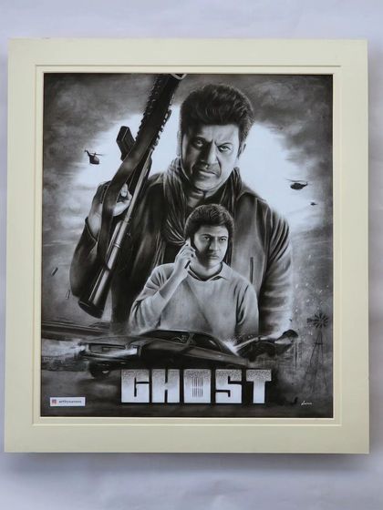 The 'Ghost' sketch in a white frame.
