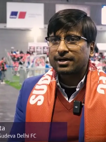 Our founder, Anuj Gupta, being interviewed by German media outlet Regio TV during the MTU Cup. Our participation puts Indian youth football in the international spotlight.