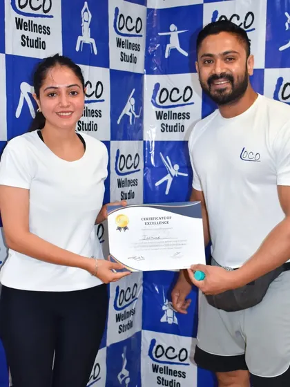 Another top achiever from our HIIT and Tabata workshop. Concluding a challenging session on a happy note is what our community is all about.