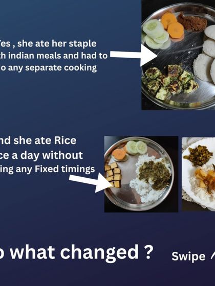 Namita, a busy working mom, lost 13.2 kgs without giving up her favorite South Indian meals like idli and dosa. We focused on adding protein and fiber, daily steps, and home workouts. Her weekly progress sheet and testimonial show the incredible, sustainable results.