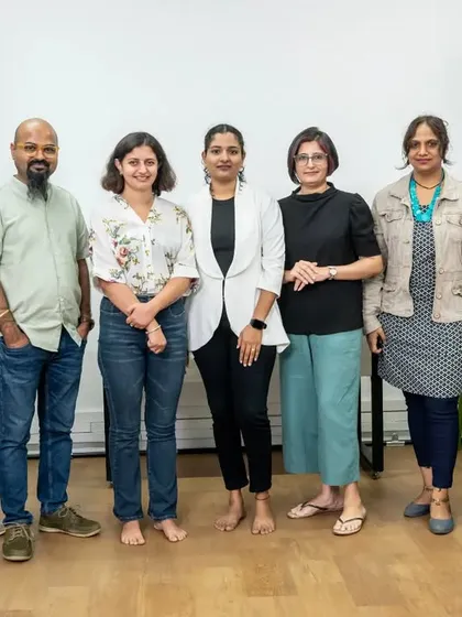 A group photo with my mentors and fellow photographers during my certification course. Continuous learning is so important to me, and I'm grateful for the guidance from industry experts.