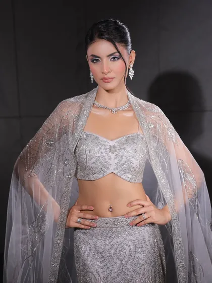 For the modern bride who wants to make a statement. This look combines a sharp, defined eye with flawless, sculpted skin, creating a powerful and unforgettable presence that is both fierce and elegant.