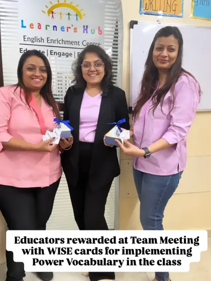 Our motto is BE WISE: Words Implemented and Smartly Executed. Here are more of our educators being recognized for their commitment to lifelong learning and for enriching the classroom environment.