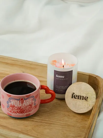 Light up your Valentine's Day with a little extra warmth. Our holographic jar candle is the perfect companion for a cozy day in.