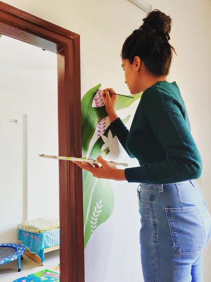 Reshma Shetty - Custom Wall Murals Lush Tropical Murals photo 23