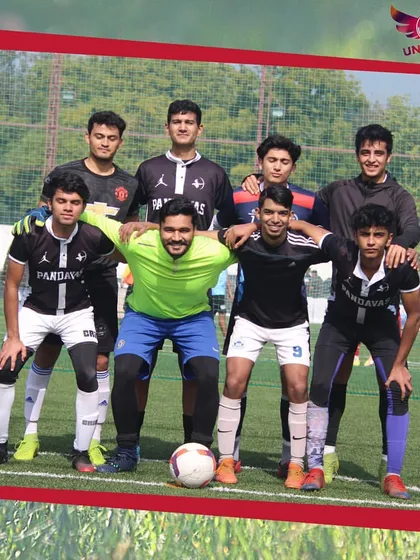 A successful team beats with one heart. Here's another squad photo, showing the camaraderie and focus of the players before their match.