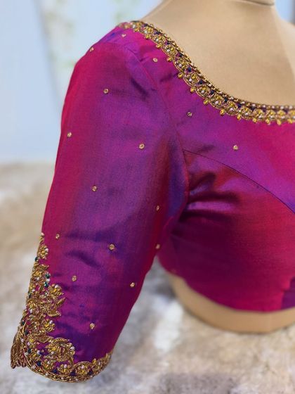 Chaithu Gowda - Custom Designer Ethnic Wear Custom Embroidered Blouses photo 83