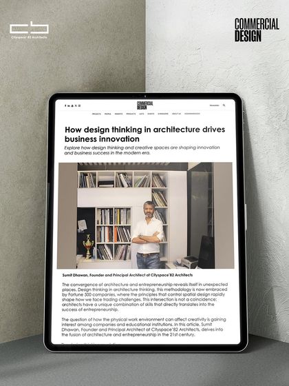 Our founder was featured in Commercial Design magazine, highlighting his perspective on how design thinking extends beyond aesthetics to drive innovation and shape contemporary architecture.