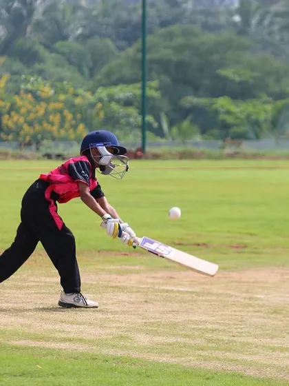 Perfecting the cover drive at a young age. Our coaching programs cater to players as young as 10, building a strong foundation of skills from the very beginning of their cricket journey.