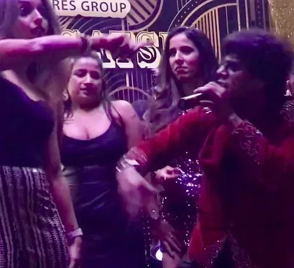 Dancing with the guests in Hong Kong. My shows are always interactive, no matter where in the world we are.