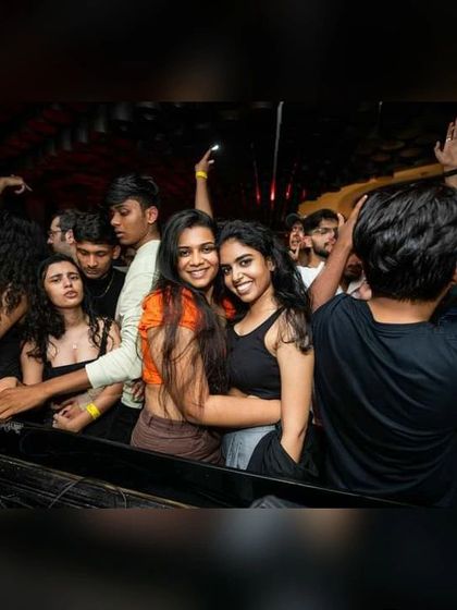 The crowd right at the front of the DJ booth at Kitty Ko. Their energy fuels my entire set.