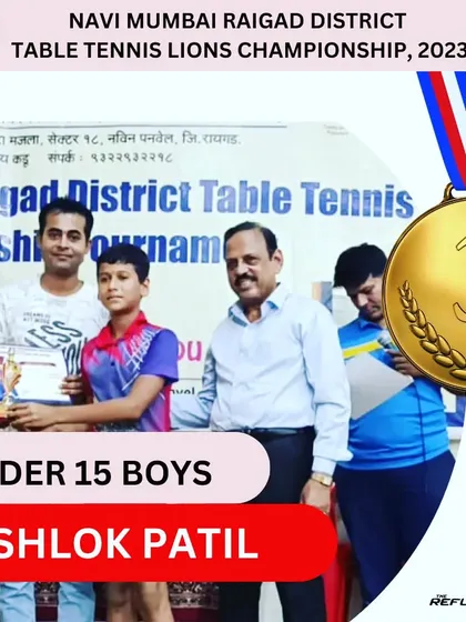 Proud of Shlok Patil for winning the Bronze Medal in the Under 15 Boys category at the Lions Club Championship. Consistency is key.