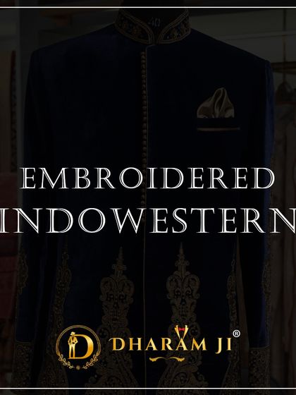 A repeat of the "EMBROIDERED INDOWESTERN" graphic, reinforcing the availability of such grand and royal designs.