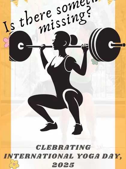 "Is there something missing?" This graphic poses a question to those who rely solely on conventional strength training. My workshops for women explore how yoga completes the picture by addressing balance, cardio, and emotional well-being.
