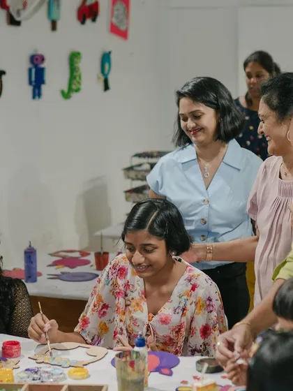 Our studio is the perfect place to host a memorable art party. Here's a glimpse of a recent celebration where guests of all ages got to paint, create, and bond over art. Let me help you plan your next special occasion!
