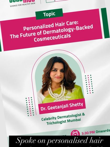 I had the opportunity to speak on 'Personalized Hair Care: The Future of Dermatology-Backed Cosmeceuticals,' a topic I am deeply passionate about.
