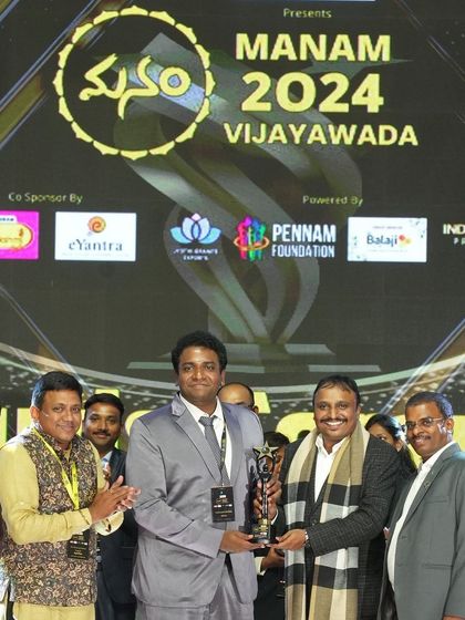 Receiving the award on stage. These moments inspire us to continue pushing the boundaries of design and construction.