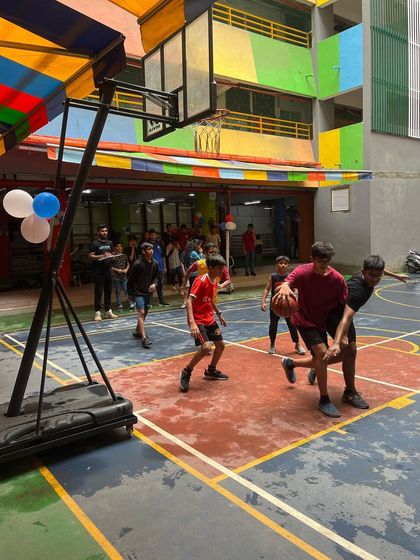 Players compete during team selection trials. It's a great chance for them to experience a competitive environment.