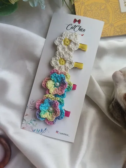 Our floral and nature designs are some of my favorites. This video shows a set of our multi-color and daisy flower clips.