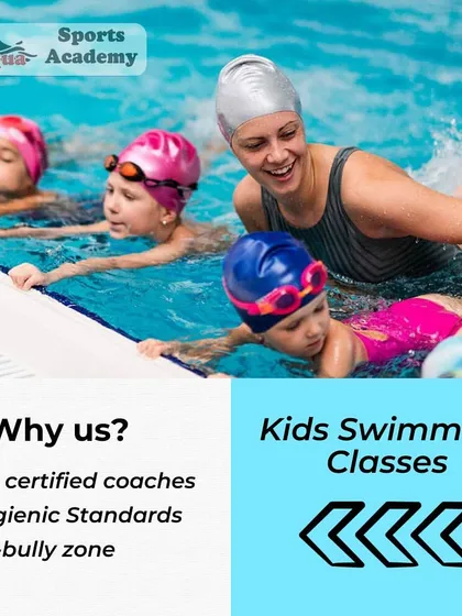 We make learning to swim fun and safe for your children. Our kids' swimming classes are taught by SAI-certified coaches in a hygienic environment, ensuring your little ones get the best instruction while having a great time.