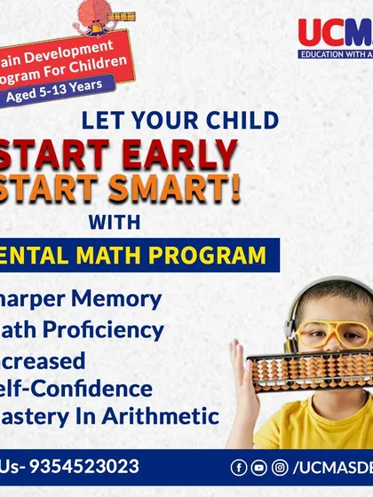 Let your child start early and start smart with our mental math program. We help them develop sharper memory, math proficiency, and increased self-confidence.