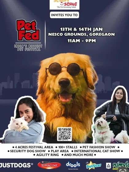 We're more than just a store; we're a central part of the pet-loving community. You'll always find us at India's biggest pet festivals like PetFed, connecting with families and their furry friends.
