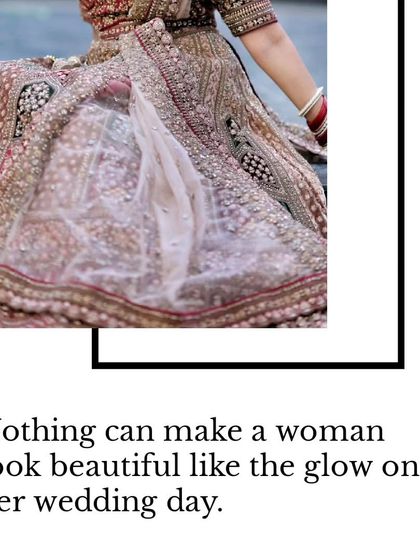 Nothing compares to the glow of a bride on her wedding day. We help you find the perfect lehenga and jewellery to complete your look and make you feel like royalty.