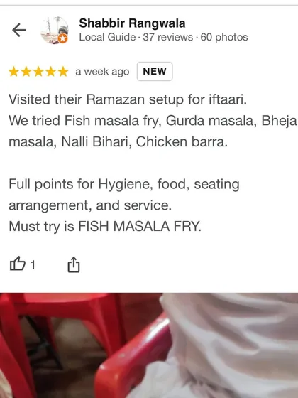 "Full points for Hygiene, food, seating arrangement, and service." This comprehensive review acknowledges all the aspects we focus on to provide a great experience.